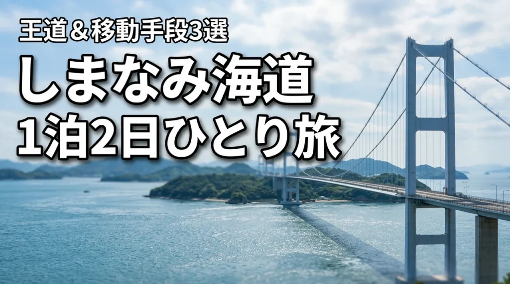 しまなみ海道のひとり旅を満喫！1泊2日の王道モデルコースと移動手段3選（記事のアイキャッチ画像）